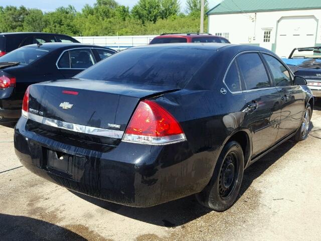 2G1WB58K581233243 - 2008 CHEVROLET IMPALA LS BLACK photo 4