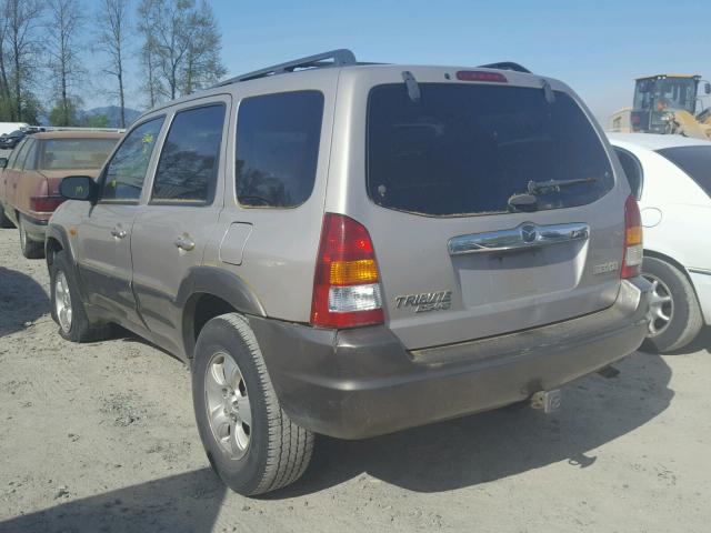 4F2CU09162KM10483 - 2002 MAZDA TRIBUTE LX SILVER photo 3