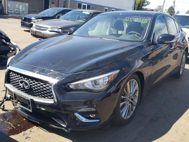 JN1EV7AR5JM432268 - 2018 INFINITI Q50 LUXE BLACK photo 2