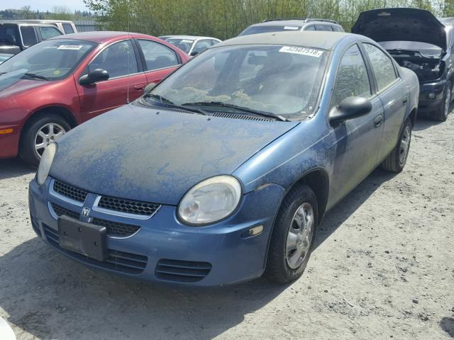 1B3ES26C44D537080 - 2004 DODGE NEON BASE BLUE photo 2