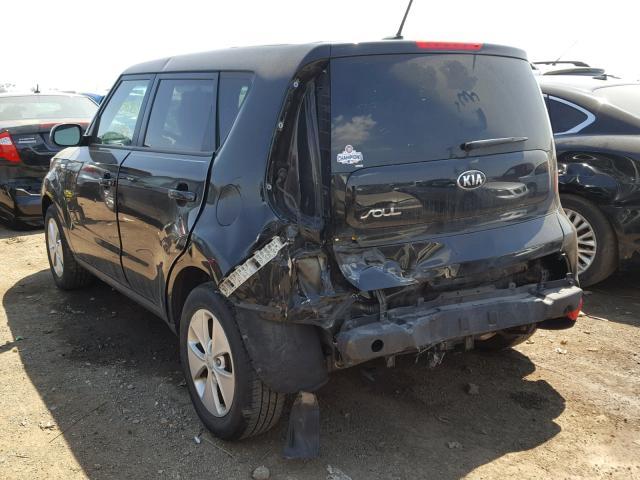 KNDJN2A27E7003106 - 2014 KIA SOUL BLACK photo 3