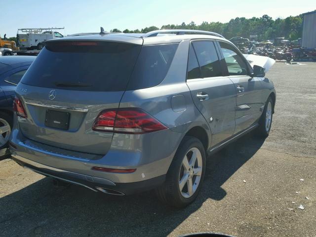 4JGDA5JBXGA625162 - 2016 MERCEDES-BENZ GLE 350 GRAY photo 4