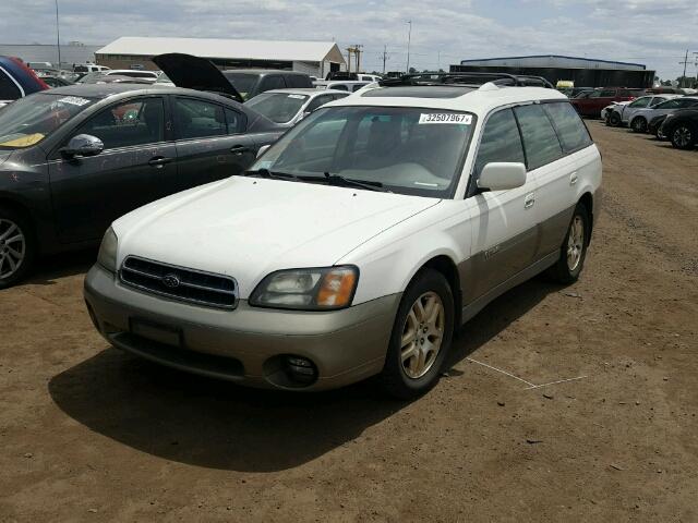 4S3BH6868Y7623804 - 2000 SUBARU LEGACY OUT WHITE photo 2