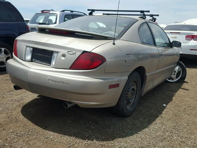 1G2JB12F937312579 - 2003 PONTIAC SUNFIRE TAN photo 4