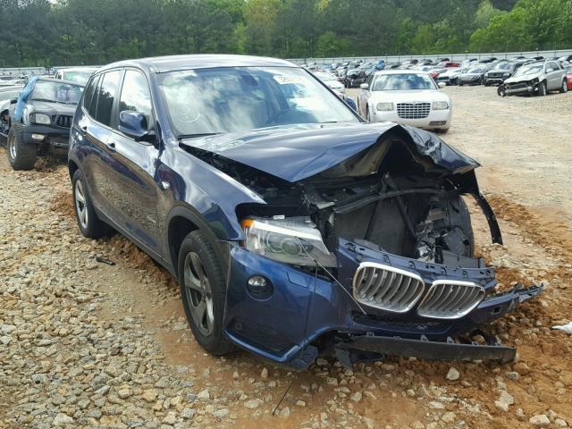 5UXWX5C57BL704772 - 2011 BMW X3 XDRIVE2 BLUE photo 1