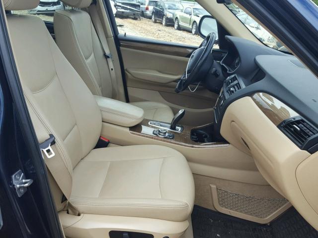 5UXWX5C57BL704772 - 2011 BMW X3 XDRIVE2 BLUE photo 5