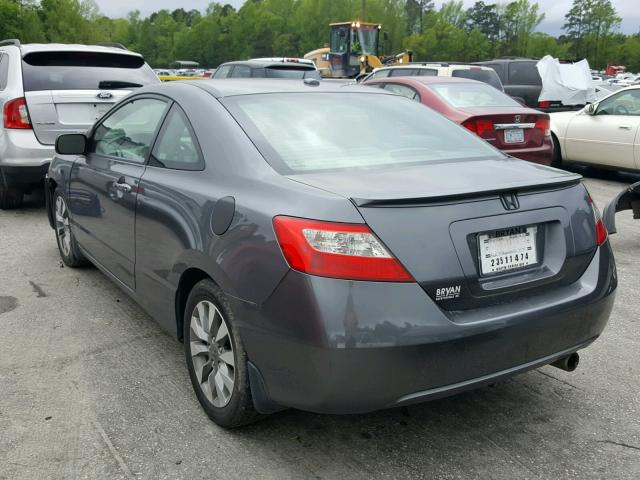 2HGFG12959H510250 - 2009 HONDA CIVIC EXL GRAY photo 3