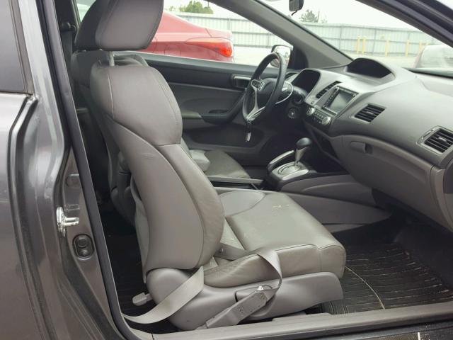 2HGFG12959H510250 - 2009 HONDA CIVIC EXL GRAY photo 5