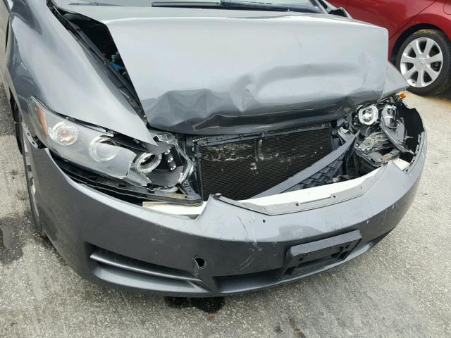 2HGFG12959H510250 - 2009 HONDA CIVIC EXL GRAY photo 9