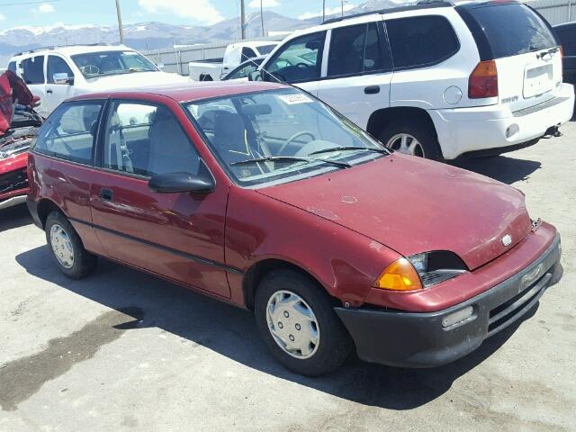 2C1MR2462P6711893 - 1993 GEO METRO MAROON photo 1