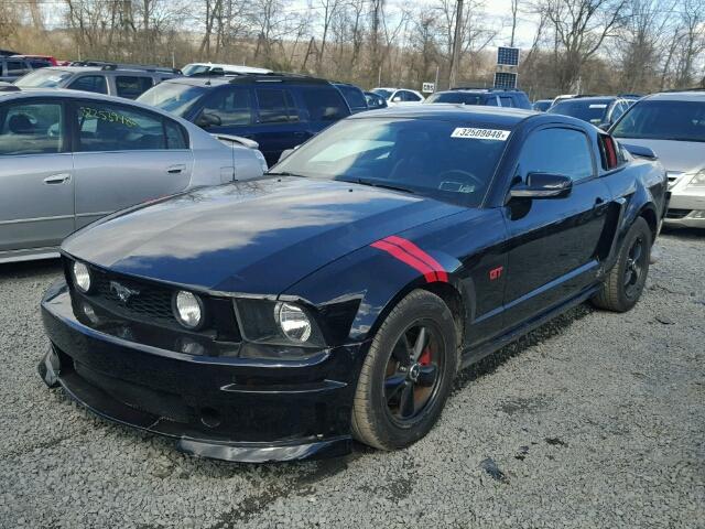 1ZVHT82H575308691 - 2007 FORD MUSTANG GT BLACK photo 2