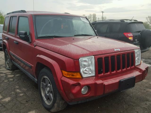 1J8HG48K96C208874 - 2006 JEEP COMMANDER RED photo 1