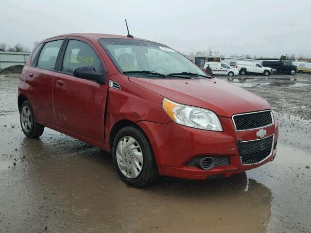 KL1TD6DE0AB101613 - 2010 CHEVROLET AVEO LS RED photo 1