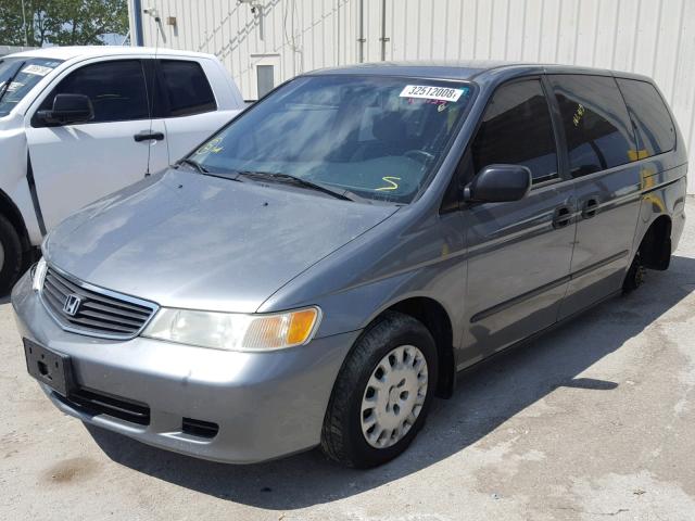 2HKRL18541H612758 - 2001 HONDA ODYSSEY LX GRAY photo 2