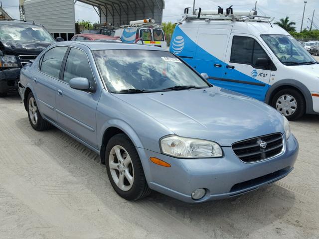 JN1CA31D61T628340 - 2001 NISSAN MAXIMA GXE BLUE photo 1