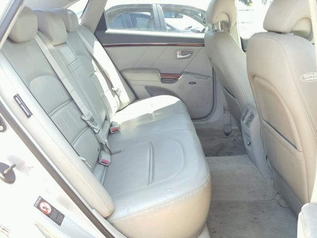 KMHFC46F46A042335 - 2006 HYUNDAI AZERA SE SILVER photo 6