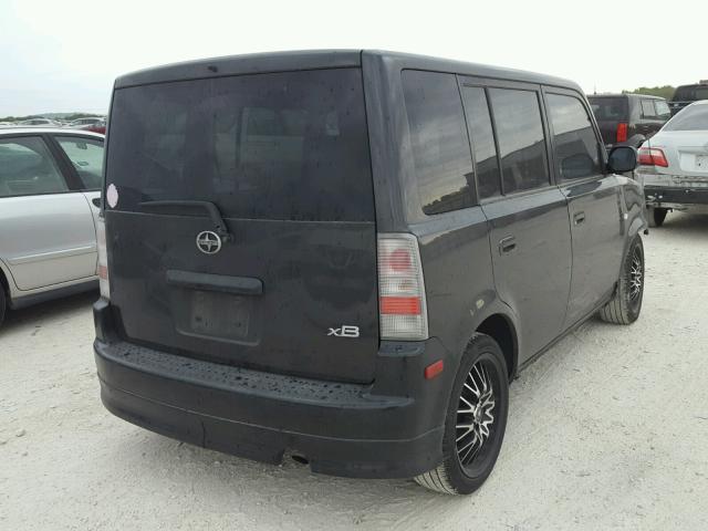 JTLKT334564100651 - 2006 TOYOTA SCION XB BLACK photo 4