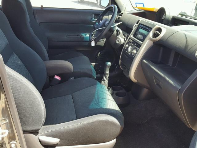 JTLKT334564100651 - 2006 TOYOTA SCION XB BLACK photo 5