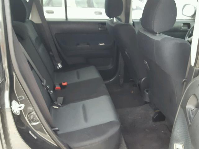 JTLKT334564100651 - 2006 TOYOTA SCION XB BLACK photo 6
