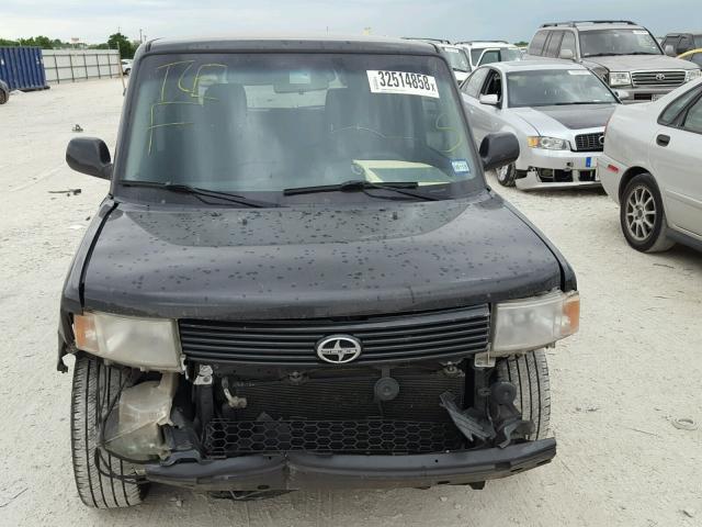 JTLKT334564100651 - 2006 TOYOTA SCION XB BLACK photo 9