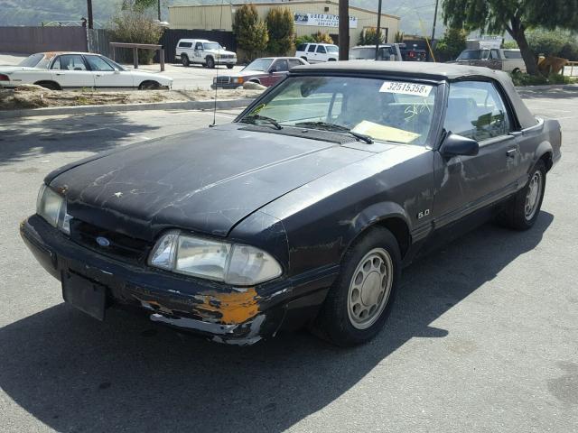 1FABP44E9HF246805 - 1987 FORD MUSTANG LX BLACK photo 2