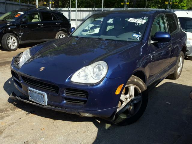 WP1AB29P35LA65813 - 2005 PORSCHE CAYENNE S BLUE photo 2