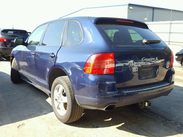 WP1AB29P35LA65813 - 2005 PORSCHE CAYENNE S BLUE photo 3