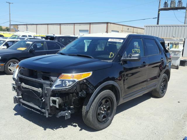 1FM5K8AR4EGC40450 - 2014 FORD EXPLORER P BLACK photo 2