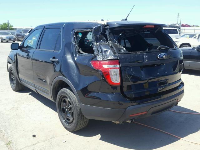 1FM5K8AR4EGC40450 - 2014 FORD EXPLORER P BLACK photo 3