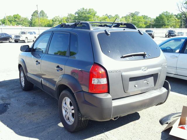 KM8JN12D87U665724 - 2007 HYUNDAI TUCSON SE GRAY photo 3