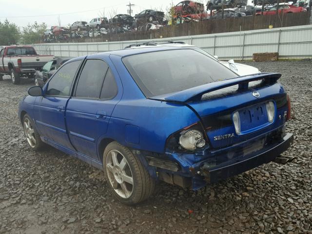 3N1AB51A16L612211 - 2006 NISSAN SENTRA SE- BLUE photo 3