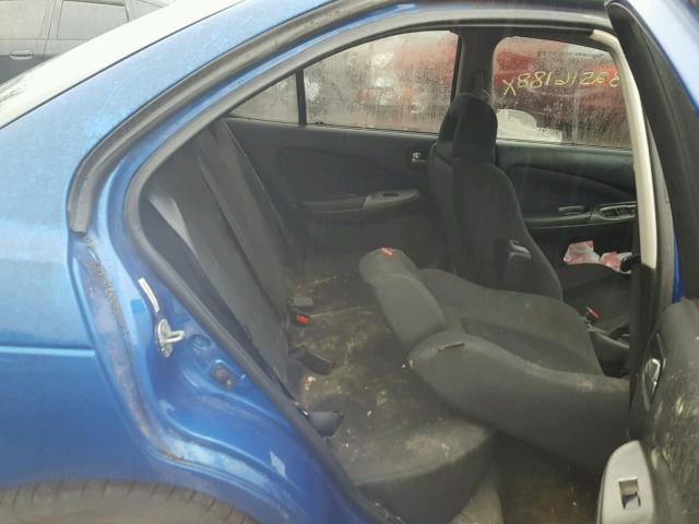 3N1AB51A16L612211 - 2006 NISSAN SENTRA SE- BLUE photo 6