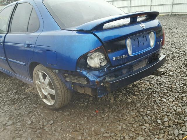 3N1AB51A16L612211 - 2006 NISSAN SENTRA SE- BLUE photo 9