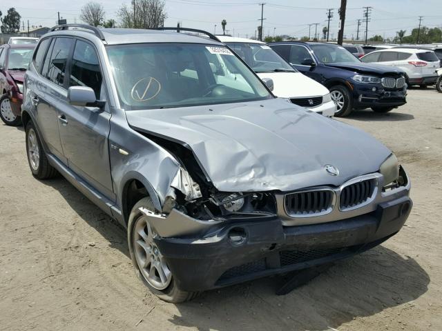 WBXPA73435WC49843 - 2005 BMW X3 2.5I GRAY photo 1