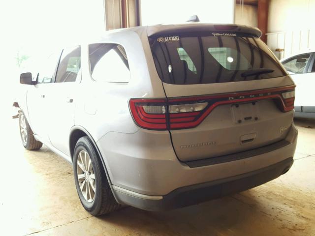 1C4RDHAG1EC405215 - 2014 DODGE DURANGO SX SILVER photo 3