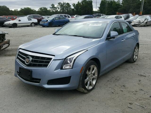 1G6AH5R39D0122498 - 2013 CADILLAC ATS LUXURY BLUE photo 2