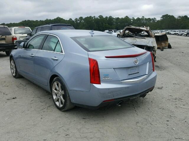 1G6AH5R39D0122498 - 2013 CADILLAC ATS LUXURY BLUE photo 3