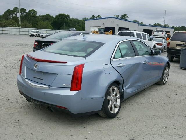 1G6AH5R39D0122498 - 2013 CADILLAC ATS LUXURY BLUE photo 4