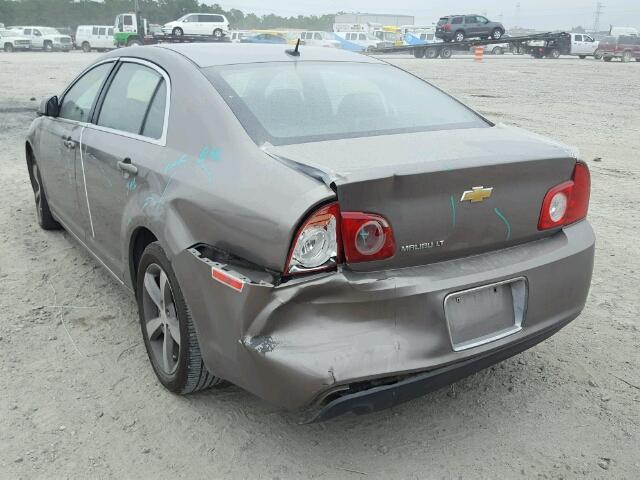 1G1ZC5E14BF320833 - 2011 CHEVROLET MALIBU 1LT ყავისფერი ფოტო 3
