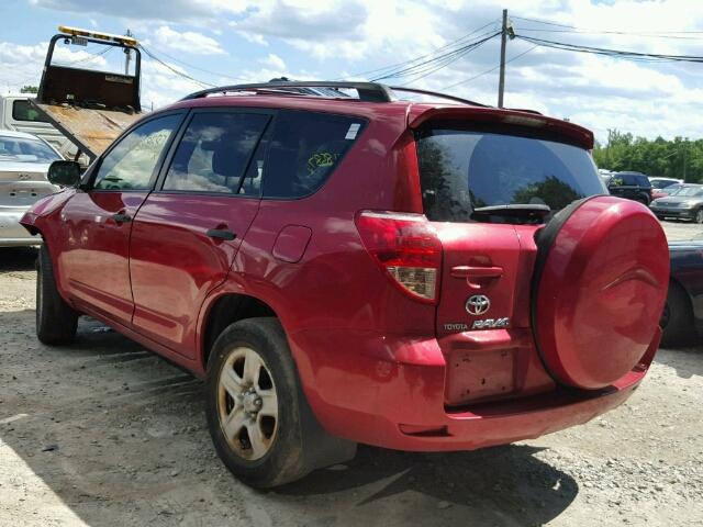 JTMZD33V075072950 - 2007 TOYOTA RAV4 RED photo 3