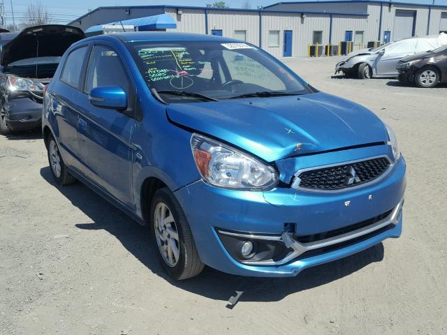 ML32A4HJ4HH011576 - 2017 MITSUBISHI MIRAGE SE BLUE photo 1