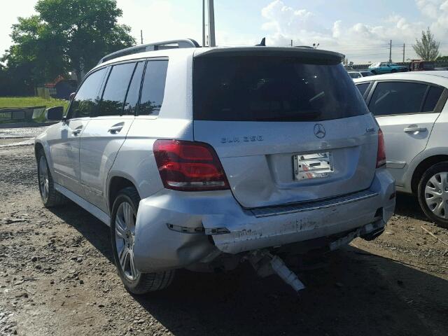 WDCGG8JB9DG133128 - 2013 MERCEDES-BENZ GLK 350 4M GRAY photo 3