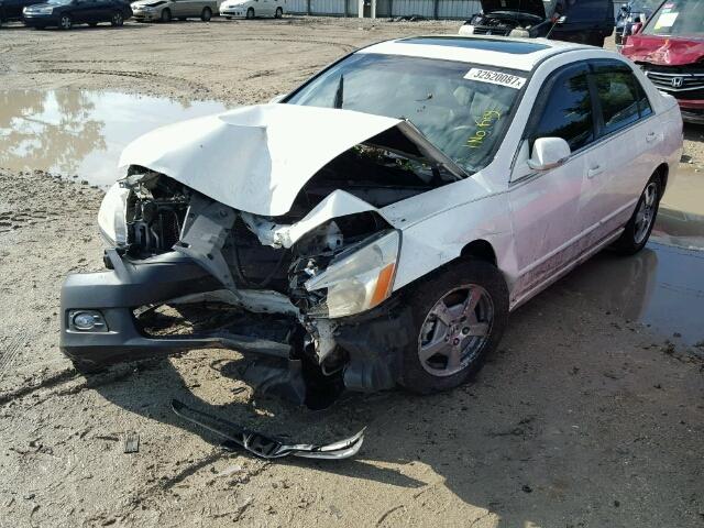 JHMCN36457C003297 - 2007 HONDA ACCORD HYB WHITE photo 2