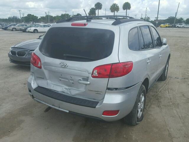 5NMSG73D38H162423 - 2008 HYUNDAI SANTA FE G GRAY photo 4