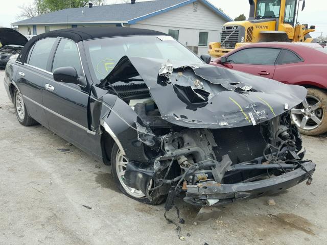 1LNFM82W3WY666225 - 1998 LINCOLN TOWN CAR S BLACK photo 1