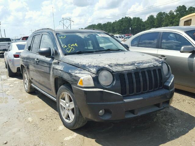 1J8FT47077D338960 - 2007 JEEP COMPASS BLACK photo 1