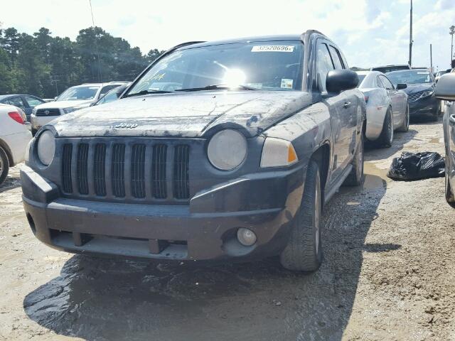 1J8FT47077D338960 - 2007 JEEP COMPASS BLACK photo 2