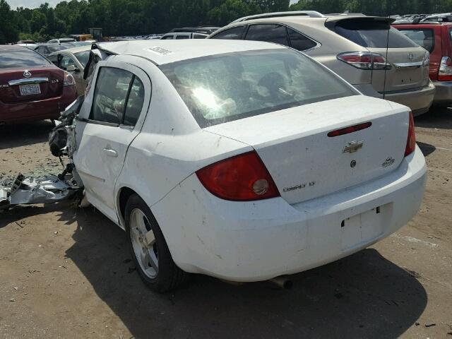 1G1AT58H397296888 - 2009 CHEVROLET COBALT LT WHITE photo 3