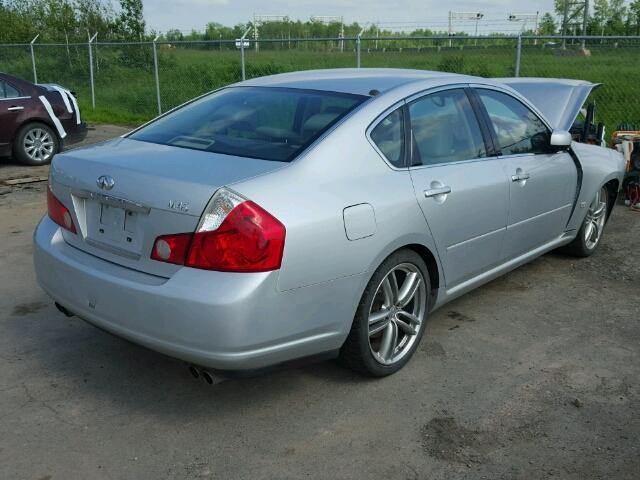 JNKBY01E56M205891 - 2006 INFINITI M45 BASE SILVER photo 4