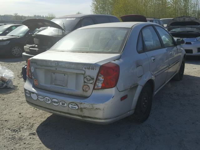 KL5JD56Z35K175453 - 2005 SUZUKI FORENZA S SILVER photo 4